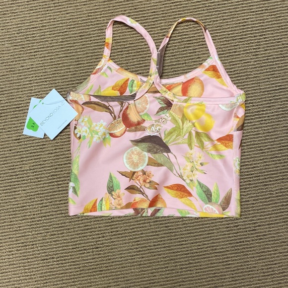 Beyond yoga slim racerback cropped tank pink lemonade - Picture 2 of 3